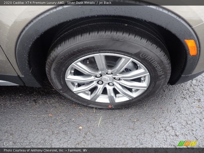 Silver Dusk Metallic / Jet Black 2020 Cadillac XT4 Premium Luxury AWD