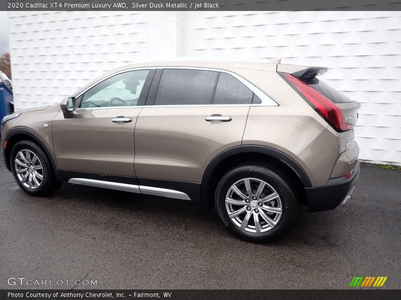 Silver Dusk Metallic / Jet Black 2020 Cadillac XT4 Premium Luxury AWD