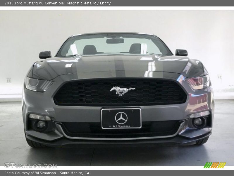 Magnetic Metallic / Ebony 2015 Ford Mustang V6 Convertible