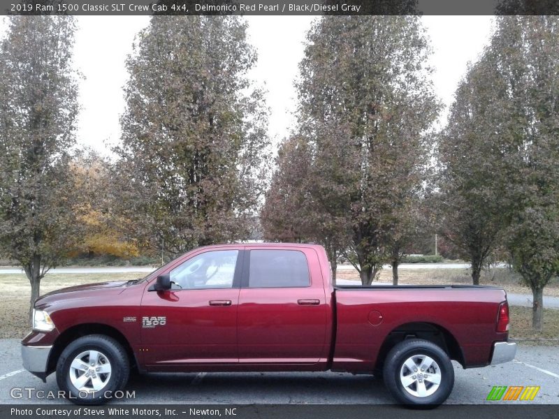 Delmonico Red Pearl / Black/Diesel Gray 2019 Ram 1500 Classic SLT Crew Cab 4x4
