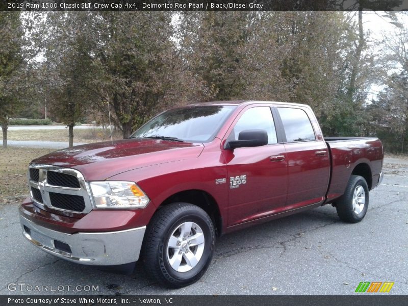 Delmonico Red Pearl / Black/Diesel Gray 2019 Ram 1500 Classic SLT Crew Cab 4x4