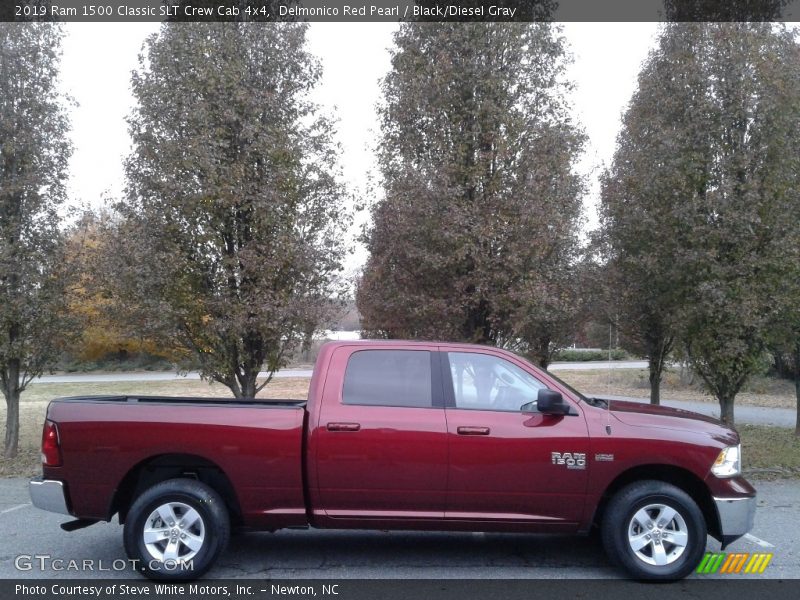 Delmonico Red Pearl / Black/Diesel Gray 2019 Ram 1500 Classic SLT Crew Cab 4x4