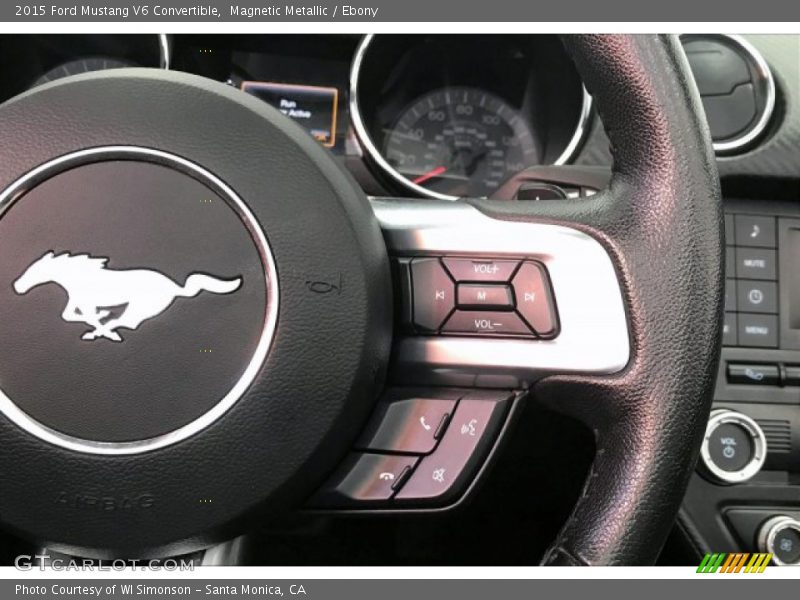 Magnetic Metallic / Ebony 2015 Ford Mustang V6 Convertible