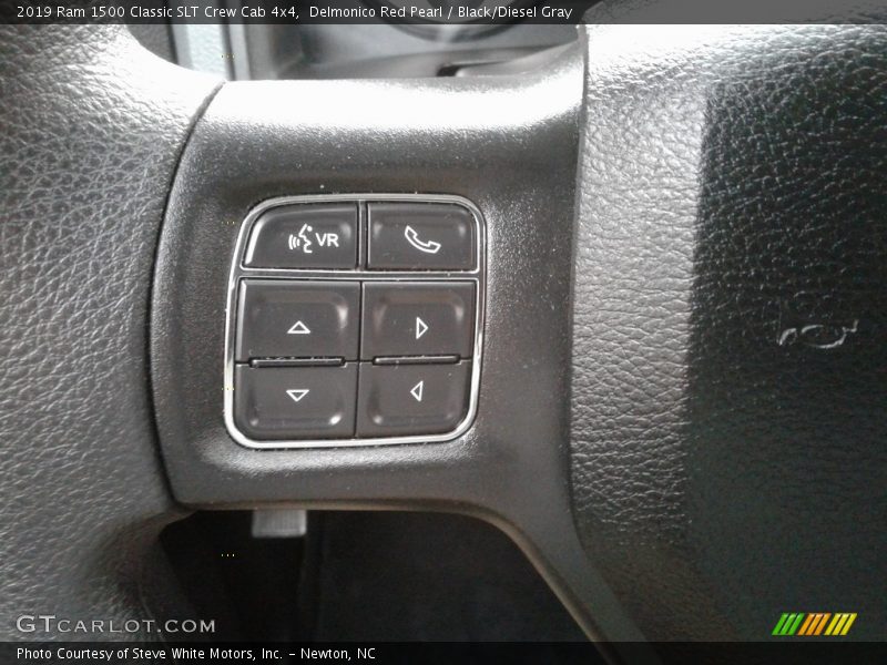 Delmonico Red Pearl / Black/Diesel Gray 2019 Ram 1500 Classic SLT Crew Cab 4x4
