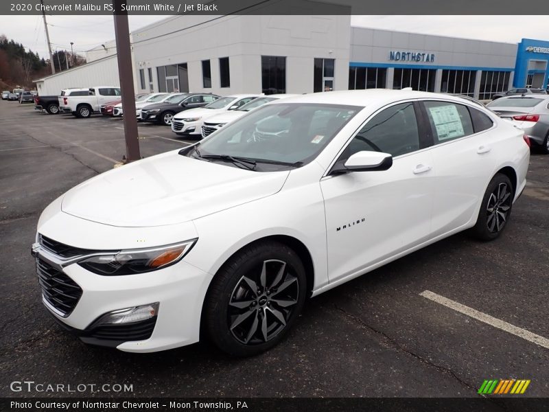 Summit White / Jet Black 2020 Chevrolet Malibu RS