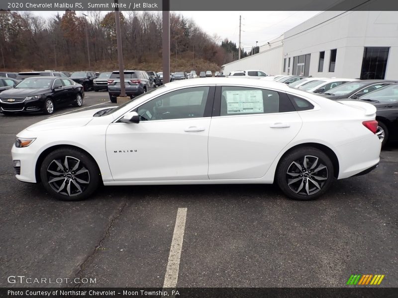 Summit White / Jet Black 2020 Chevrolet Malibu RS
