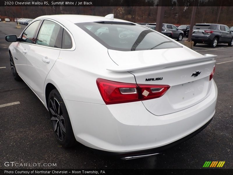 Summit White / Jet Black 2020 Chevrolet Malibu RS