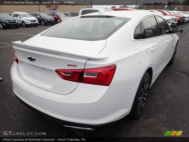 Summit White / Jet Black 2020 Chevrolet Malibu RS