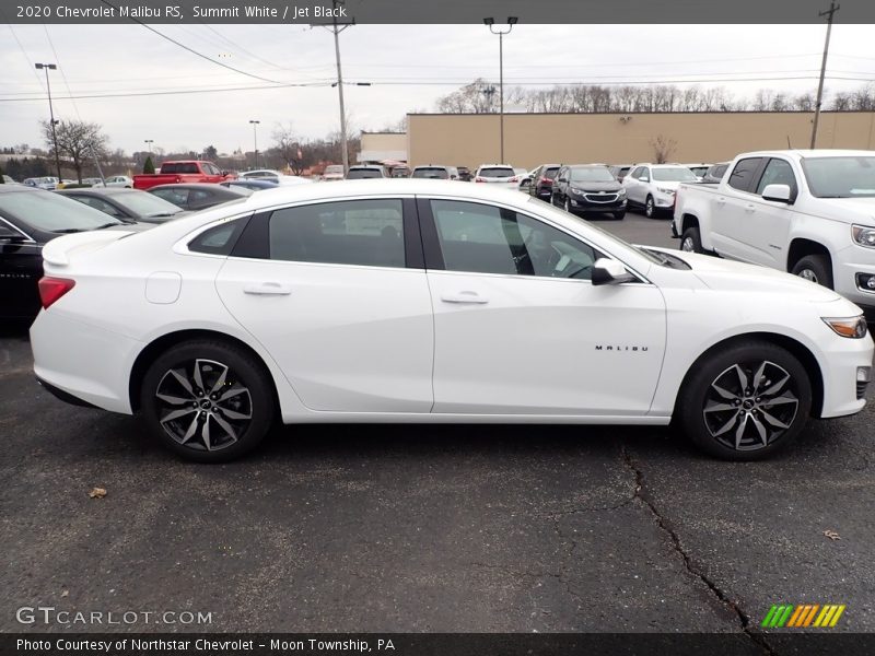 Summit White / Jet Black 2020 Chevrolet Malibu RS