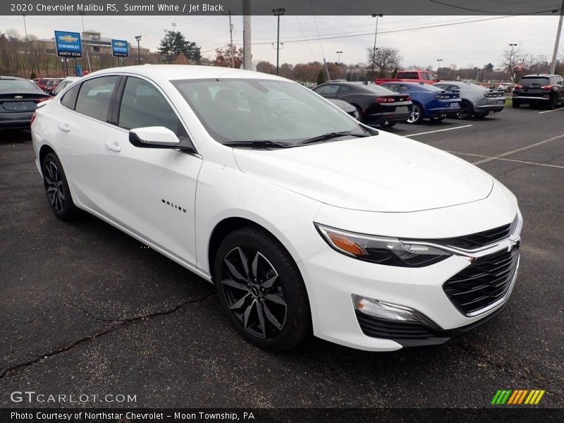 Summit White / Jet Black 2020 Chevrolet Malibu RS
