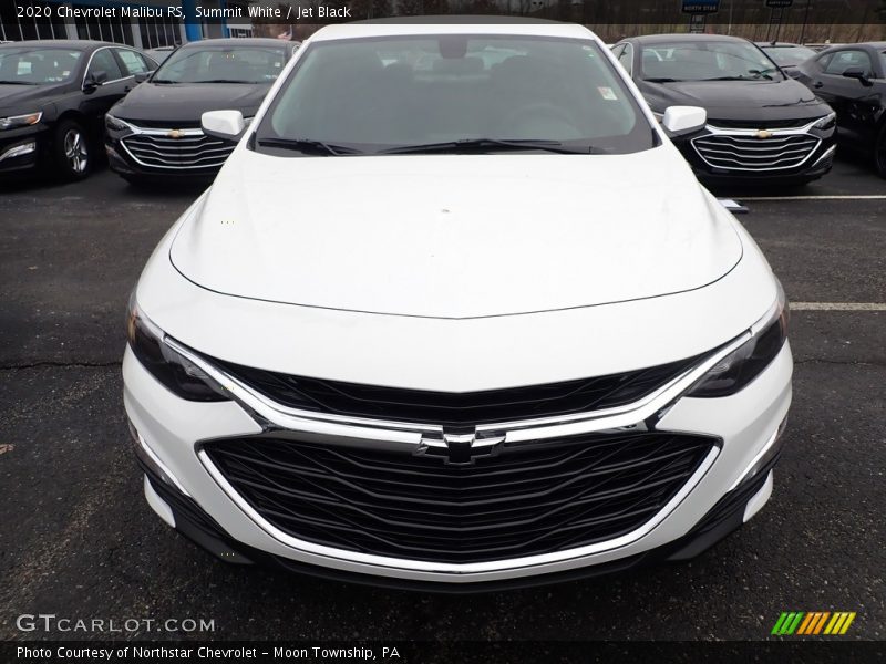 Summit White / Jet Black 2020 Chevrolet Malibu RS