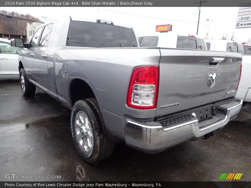 Billet Silver Metallic / Black/Diesel Gray 2019 Ram 2500 Bighorn Mega Cab 4x4