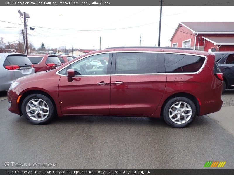 Velvet Red Pearl / Alloy/Black 2020 Chrysler Pacifica Touring