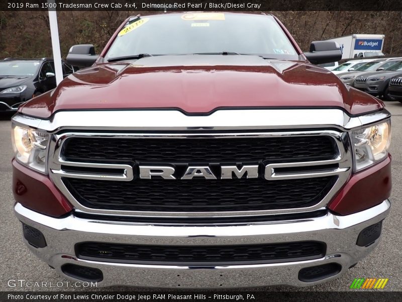 Delmonico Red Pearl / Black/Diesel Gray 2019 Ram 1500 Tradesman Crew Cab 4x4