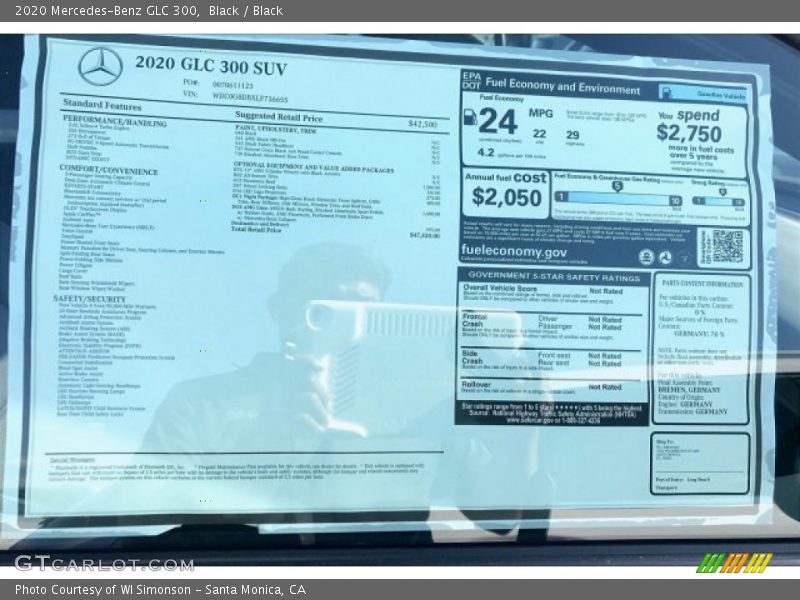 Black / Black 2020 Mercedes-Benz GLC 300