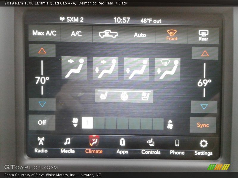 Controls of 2019 1500 Laramie Quad Cab 4x4