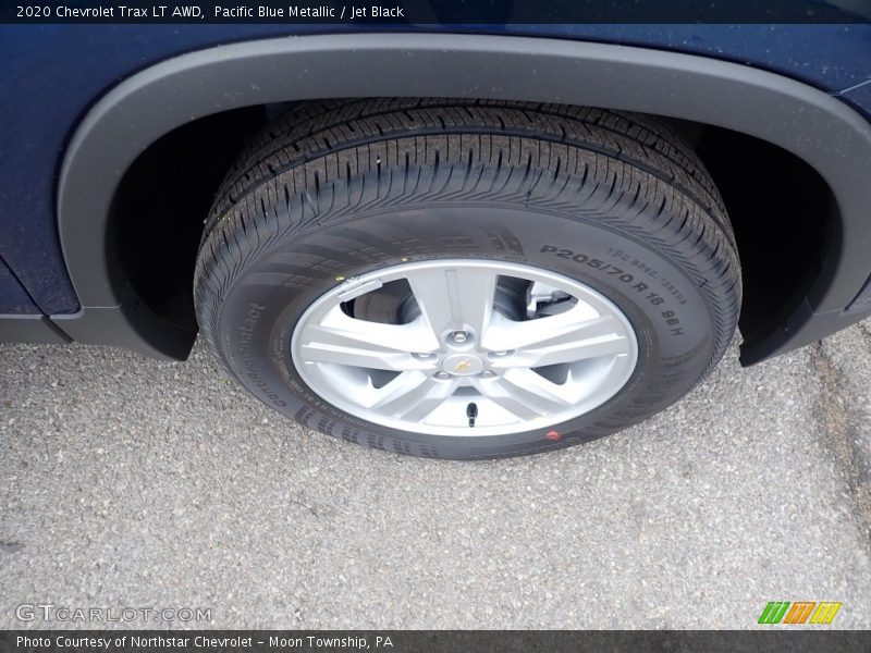 Pacific Blue Metallic / Jet Black 2020 Chevrolet Trax LT AWD