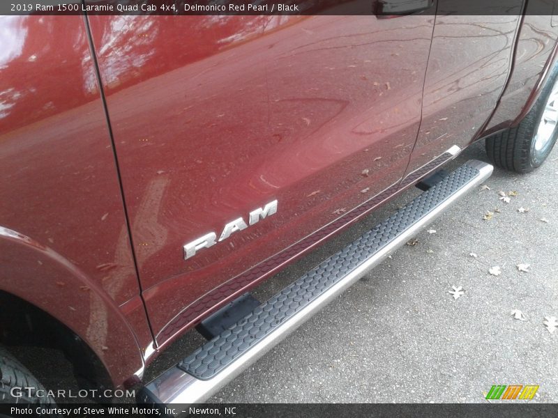Delmonico Red Pearl / Black 2019 Ram 1500 Laramie Quad Cab 4x4