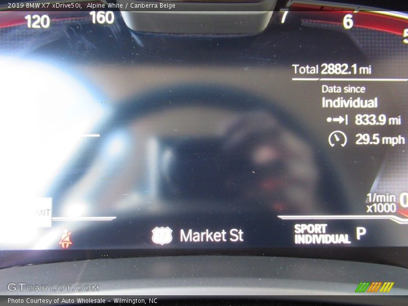 Alpine White / Canberra Beige 2019 BMW X7 xDrive50i