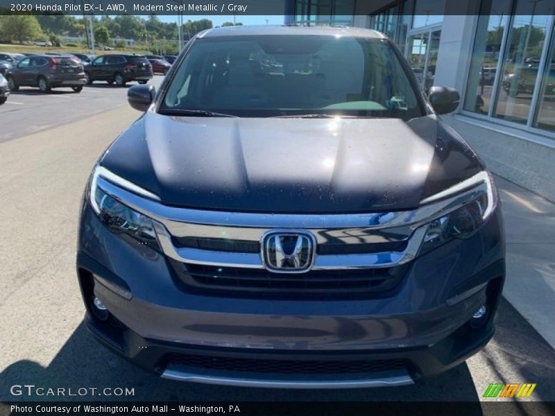 Modern Steel Metallic / Gray 2020 Honda Pilot EX-L AWD