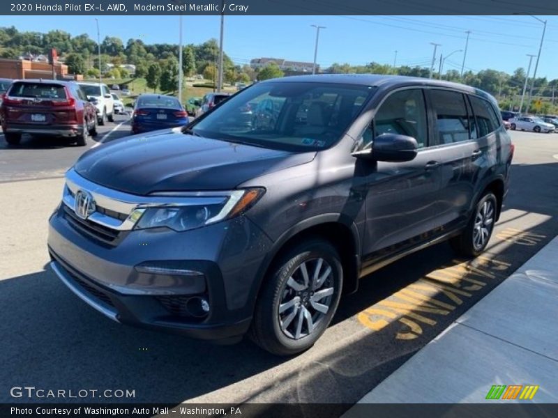 Modern Steel Metallic / Gray 2020 Honda Pilot EX-L AWD