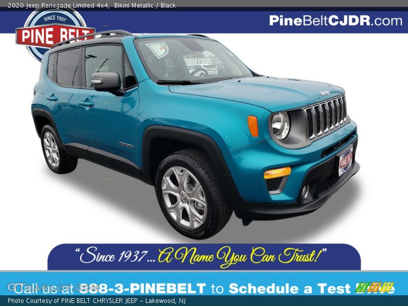 Bikini Metallic / Black 2020 Jeep Renegade Limited 4x4