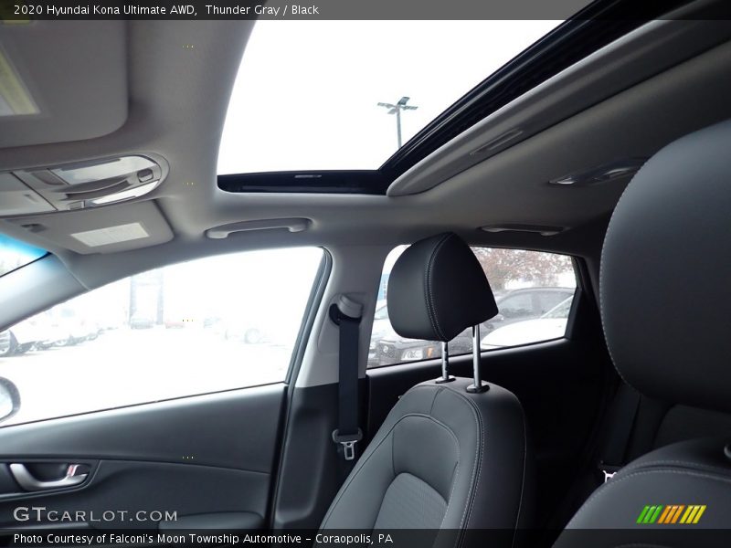 Thunder Gray / Black 2020 Hyundai Kona Ultimate AWD