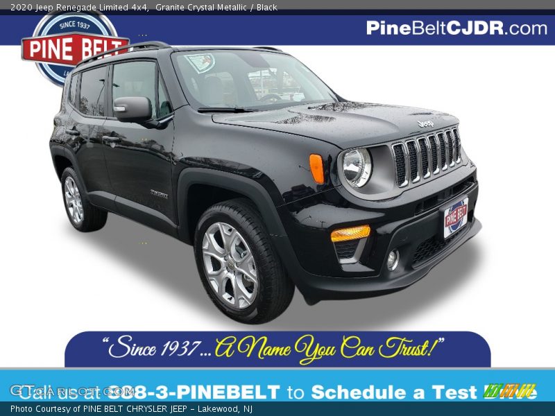 Granite Crystal Metallic / Black 2020 Jeep Renegade Limited 4x4