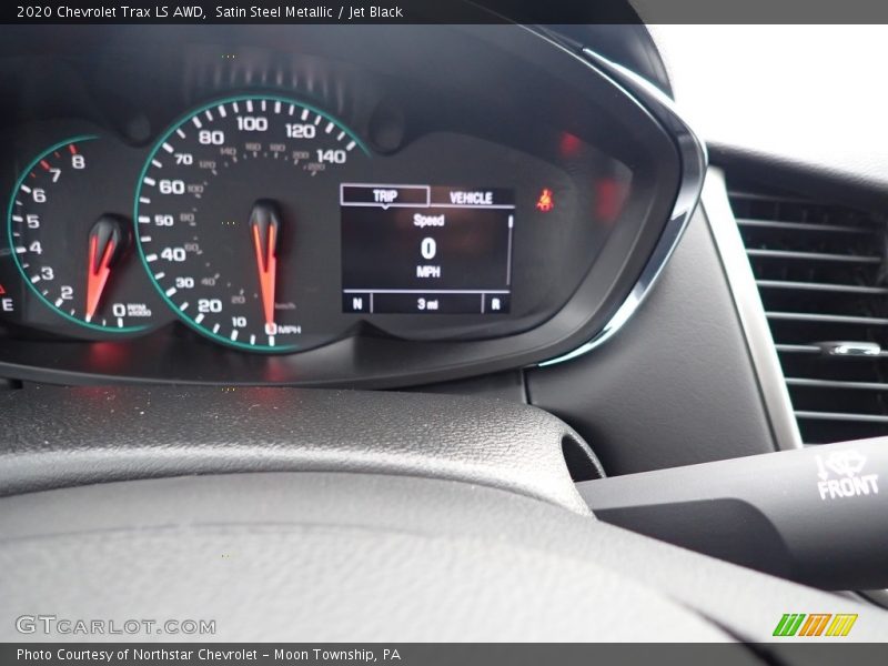 Satin Steel Metallic / Jet Black 2020 Chevrolet Trax LS AWD