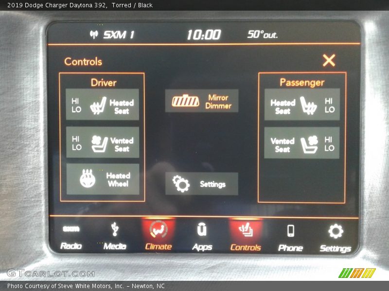 Controls of 2019 Charger Daytona 392