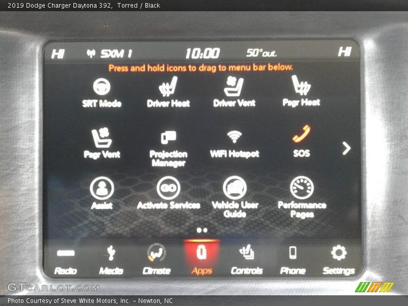 Controls of 2019 Charger Daytona 392