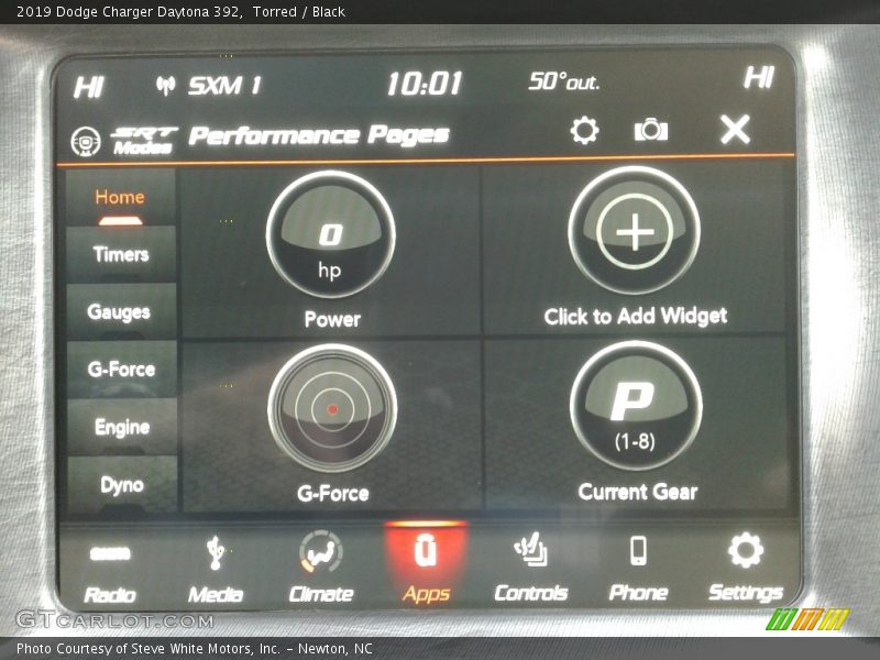 Controls of 2019 Charger Daytona 392