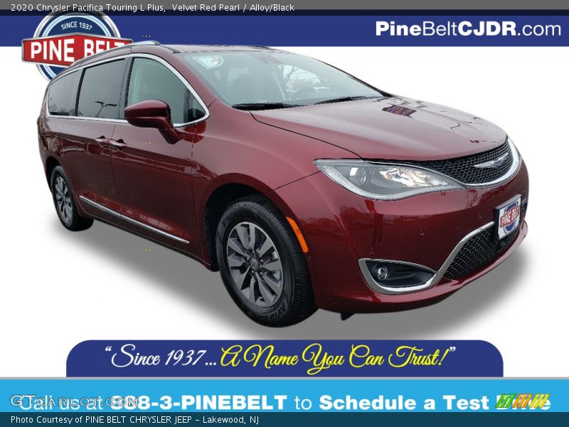 Velvet Red Pearl / Alloy/Black 2020 Chrysler Pacifica Touring L Plus