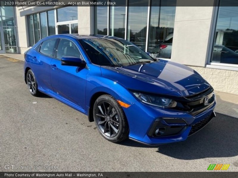 Front 3/4 View of 2020 Civic EX-L Hatchback