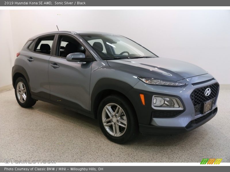 Sonic Silver / Black 2019 Hyundai Kona SE AWD