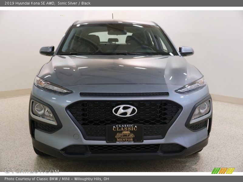 Sonic Silver / Black 2019 Hyundai Kona SE AWD