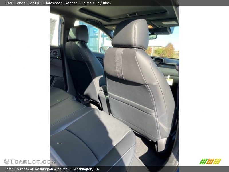 Aegean Blue Metallic / Black 2020 Honda Civic EX-L Hatchback