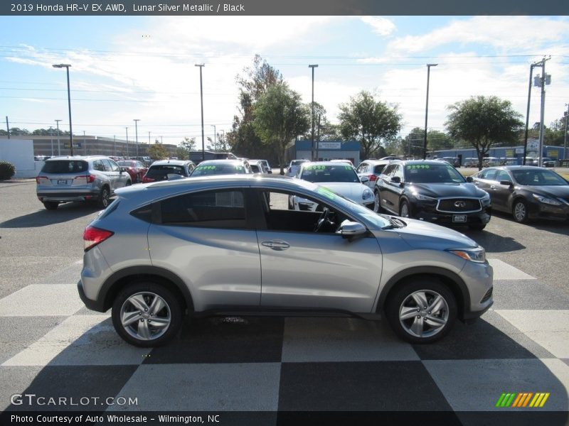 Lunar Silver Metallic / Black 2019 Honda HR-V EX AWD