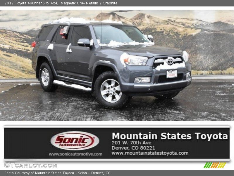Magnetic Gray Metallic / Graphite 2012 Toyota 4Runner SR5 4x4