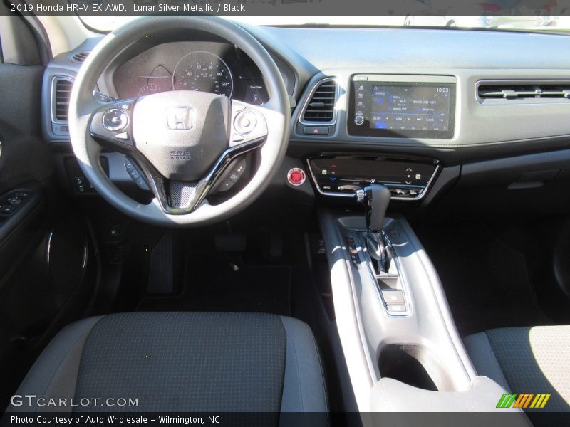 Lunar Silver Metallic / Black 2019 Honda HR-V EX AWD