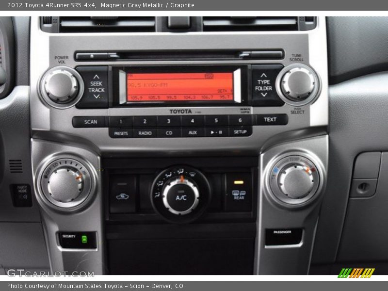 Magnetic Gray Metallic / Graphite 2012 Toyota 4Runner SR5 4x4