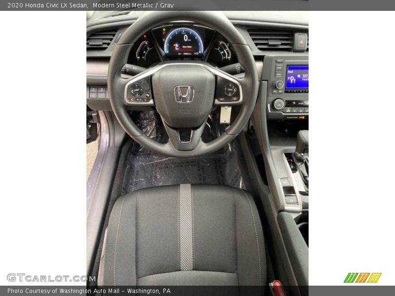 Modern Steel Metallic / Gray 2020 Honda Civic LX Sedan