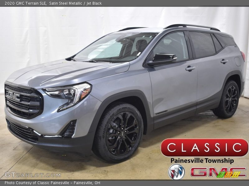 Satin Steel Metallic / Jet Black 2020 GMC Terrain SLE