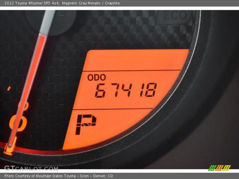 Magnetic Gray Metallic / Graphite 2012 Toyota 4Runner SR5 4x4