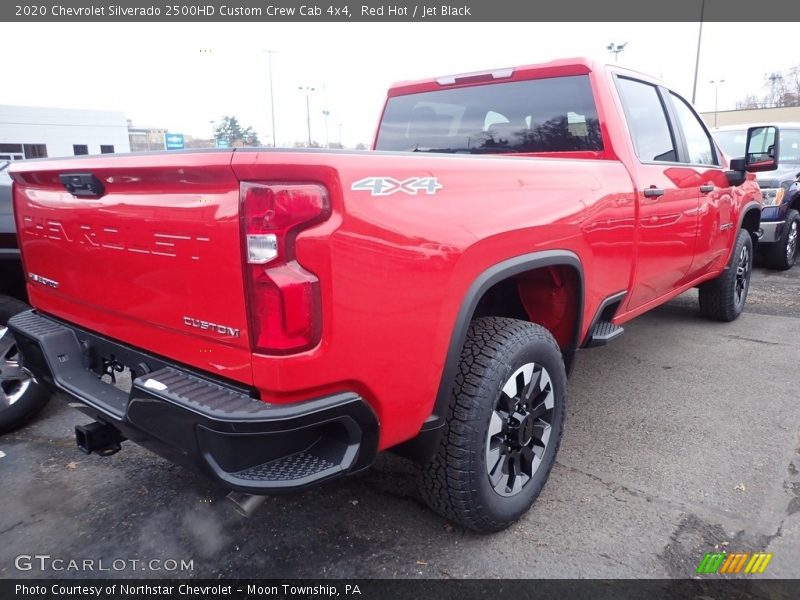 Red Hot / Jet Black 2020 Chevrolet Silverado 2500HD Custom Crew Cab 4x4