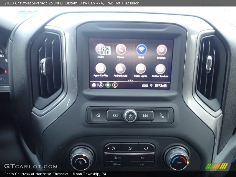 Red Hot / Jet Black 2020 Chevrolet Silverado 2500HD Custom Crew Cab 4x4