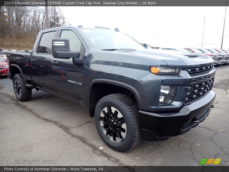 Shadow Gray Metallic / Jet Black 2020 Chevrolet Silverado 2500HD Custom Crew Cab 4x4