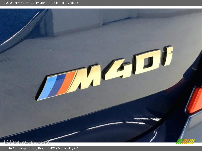 Phytonic Blue Metallic / Black 2020 BMW X3 M40i