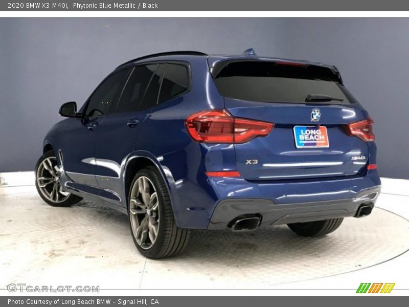 Phytonic Blue Metallic / Black 2020 BMW X3 M40i