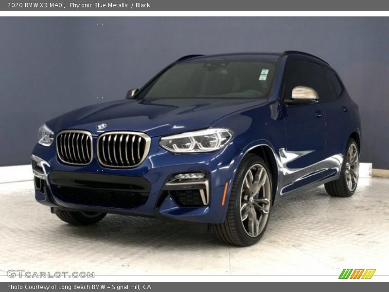 Phytonic Blue Metallic / Black 2020 BMW X3 M40i